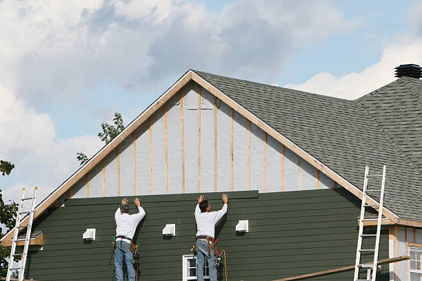 Professional Siding Contractor technician working in Denver, NC